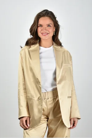Sea me happy Blazer Bailey Shiny Cotton gold