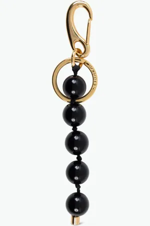 Wandler Bag charm Beads black onyx