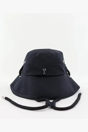Ami Bucket hat WH string UHA233.CO0009 black