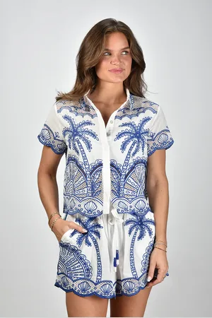 Farm Rio Blouse 329270 blue