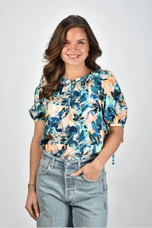 ULLA JOHNSON Blouse Vienne SP250230 delphinium