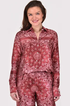 Golden Goose Blouse GWP00819.P000633.81268 spice apple/off white