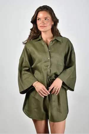 Greek Archaic Kori Blouse S25K-160131 khaki