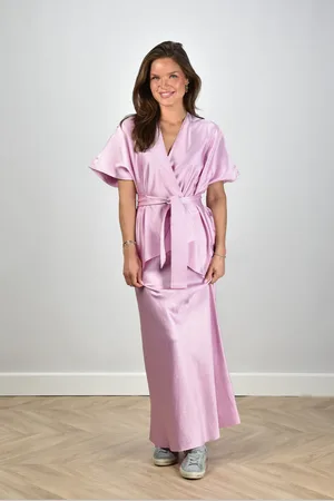 Sea me happy Blouse Rex Shiny Tafta light rose