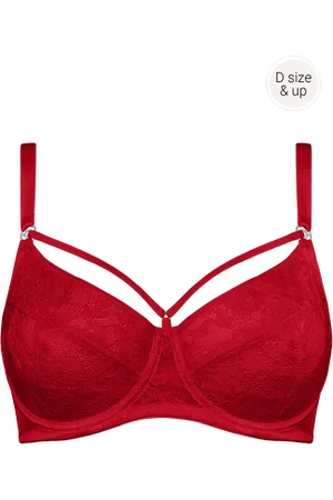Push-up balconette-bh - Rood - DAMES
