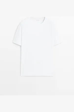 Massimo Dutti Heren - Pyjamatop Met Korte Mouw En Gestreepte Broek - Blauw - L