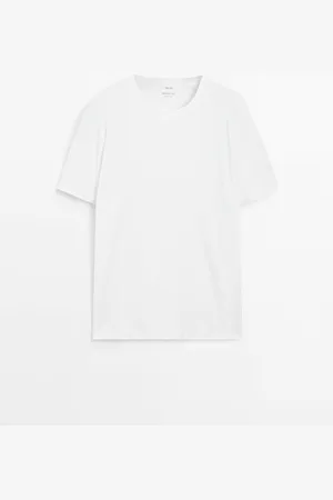 Massimo Dutti Heren - Pyjamatop Met Korte Mouw En Gestreepte Broek - Blauw - M