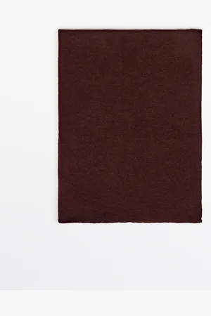 Massimo Dutti Dames - 100% Kasjmier Tricot Sjaal - Dakpan - 01