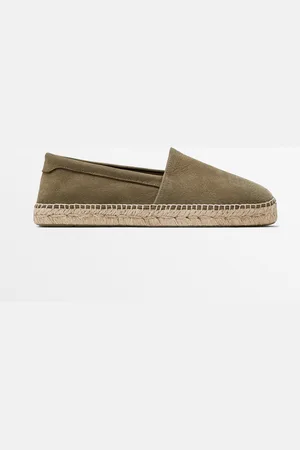 Massimo Dutti Heren - Nubuck Espadrilles - Bruin - 44