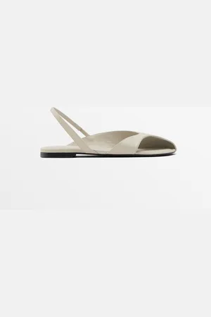 Massimo Dutti Dames - Asymmetrische Ballerina - Bruintint - 39
