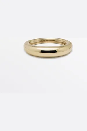 Massimo Dutti Dames - Dikke Ronde Armband - Limited Edition - Goudbruin - 01