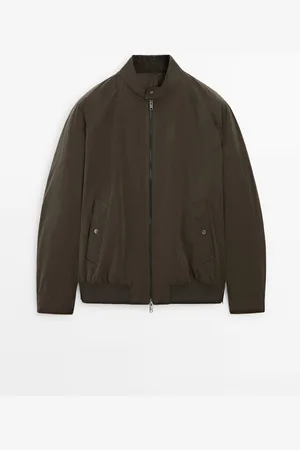 Massimo Dutti Heren - Bomberjack - Donkerkaki - L