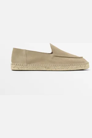 Massimo Dutti Heren - Espadrilles Met Gestikte Boord - Zand - 43