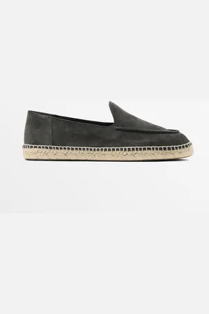 Massimo Dutti Heren - Espadrilles Met Gestikte Boord - Vaalblauw - 43