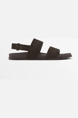 Massimo Dutti Heren - Splitsuéde Sandaal - Bruin - 41