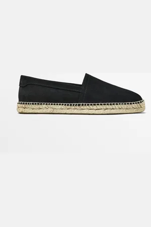 Massimo Dutti Heren - Splitsuède Espadrilles - Donkergrijs - 40