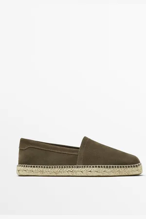 Massimo Dutti Heren - Splitsuède Espadrilles - Mink - 40