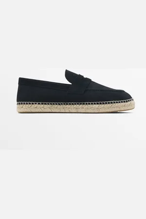 Massimo Dutti Heren - Espadrilles Met Wreefband - Blauw - 42