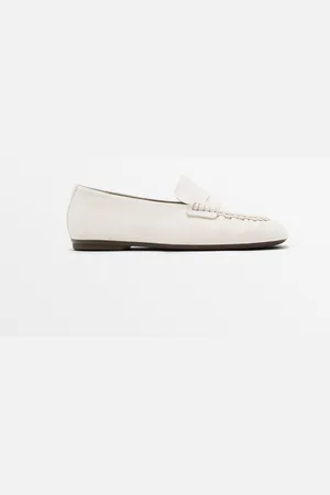 Massimo Dutti Dames - Zachte Loafers - Wit - 42