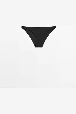 Massimo Dutti Dames - Set Bikinibroekje Met Bandeau - Zwart - M