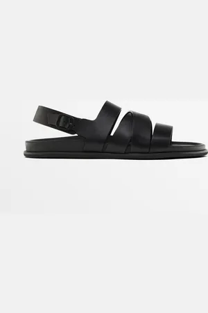 Massimo Dutti Heren - Nappa Bandjessandalen - Zwart - 41