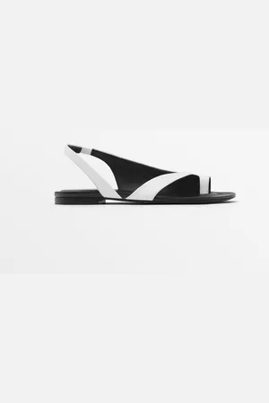 Massimo Dutti Dames - Platte Teenslippers - Studio - Gecombineerd - 40