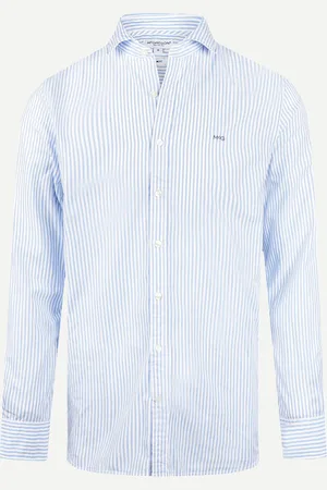 McGregor 2 voor €160 - - Overhemd Slim Fit Grote Streep - - S