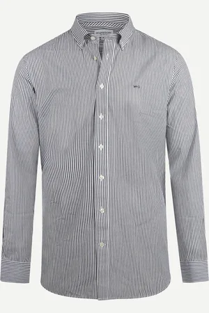 McGregor Overhemd Poplin Stretch Streep - - S