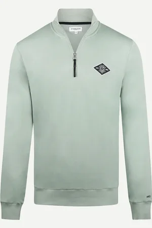 McGregor Sweater Halve Rits Met Embleem - - S