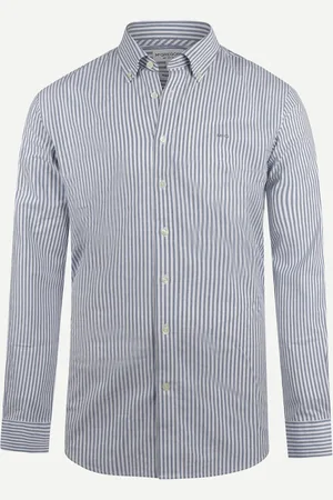 McGregor 2 voor €160 - - Overhemd Oxford Stretch Grote Streep - - S
