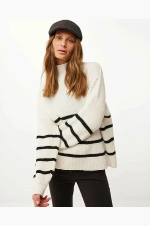 Mexx Turtle neck knitted sweater Off White