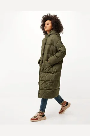 Mexx Oversized hooded padded jacket Olive