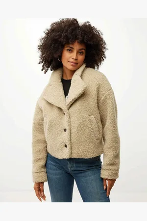 Mexx Short length teddy coat Ecru