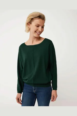 Mexx Batsleeve basic knit pullover Dark Green