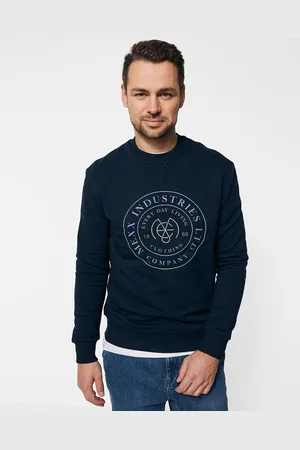 Mexx Crew neck sweatshirt with print Navy