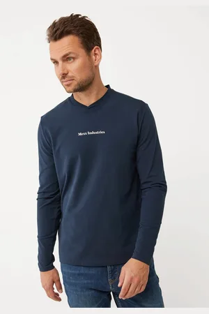 Mexx Logo t-shirt LS Navy