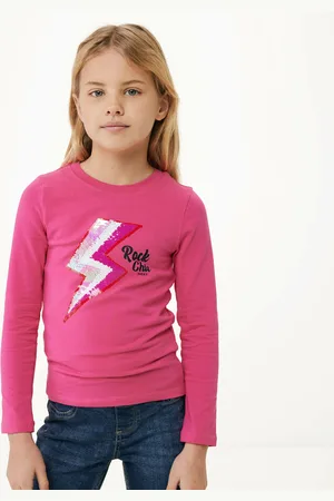 Mexx Long sleeve t-shirt two way sequince Pink