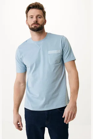 Mexx Garment Dye T-shirt Lichtblauw