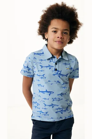 Mexx Geprinte Polo Lichtblauw