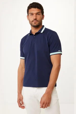 Mexx Korte Mouwen Polo Yarn Dye Navy