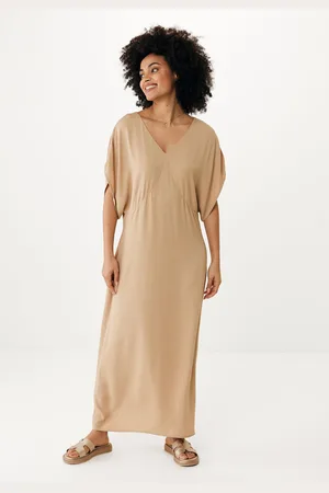 Mexx V-hals Jurk Zand