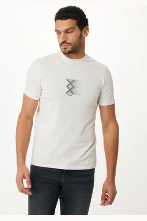 Mexx T-shirt Korte Mouwen Print Off White