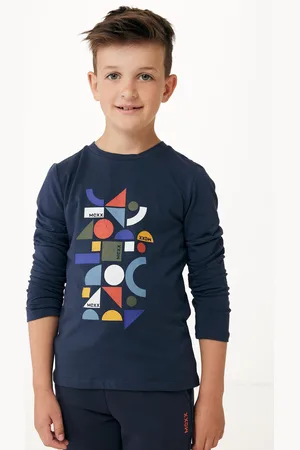 Mexx T-shirt Met Print Navy