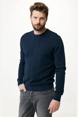 Mexx Gebreide Trui Navy