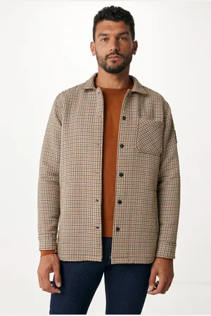 Mexx Geruite Jacket Tan
