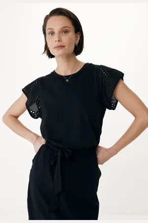 Mexx Top Broderie Zwart