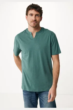 Mexx Linnen Blend T-Shirt Donker