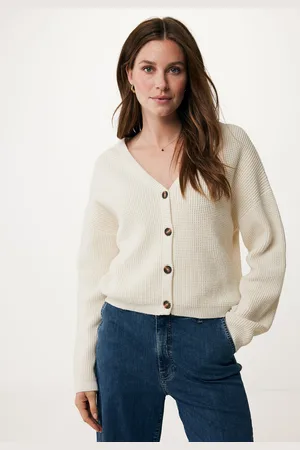 Mexx Vest Gebreid Crème