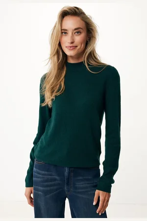 Mexx Trui Cashmere Blend Donkergroen