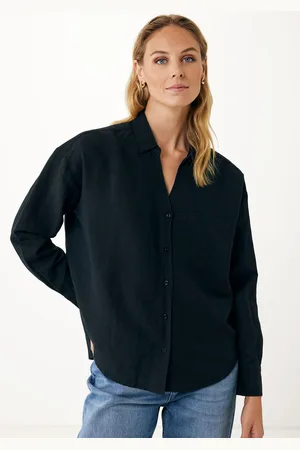 Mexx Blouse Linnen lange mouwen